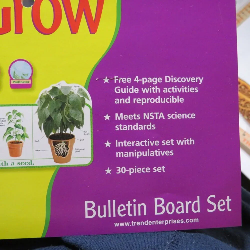 Plants on the Grow Extra Large BULLETIN BOARD SET LAMINATED Classroom Posters